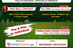 Mumbai T 20 Friendly Cricket Matches (Weekend)