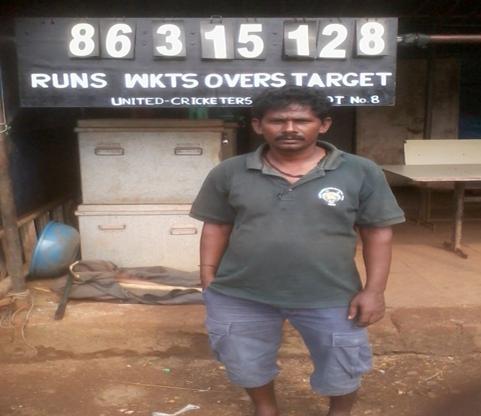 Ramu kaka, curator of United cricket club pitch at azad maidan