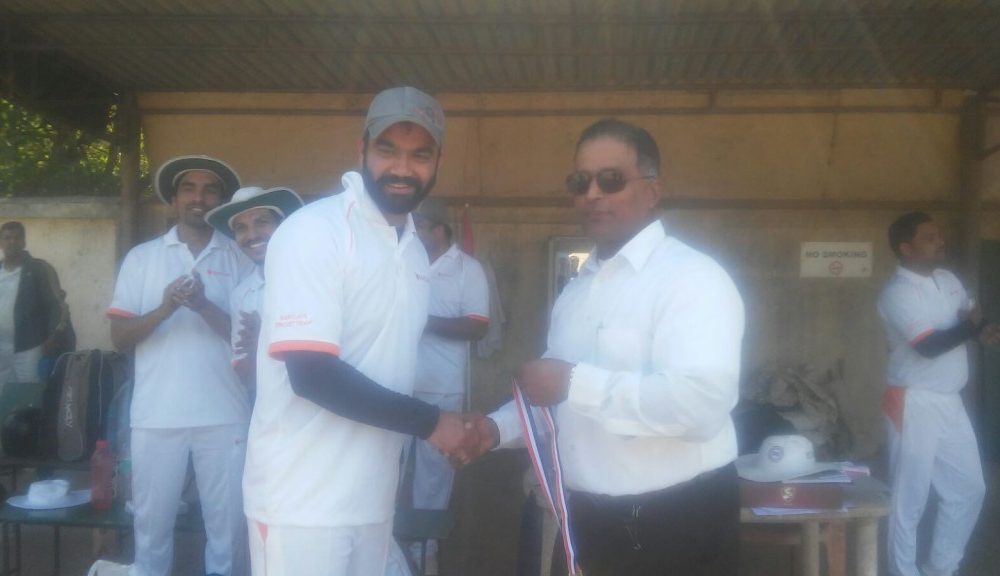 Man of the Match: Sagar Patil of Barclays Bank (22 runs and 4 wickets)