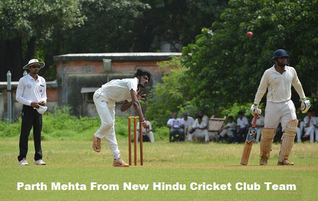 Parth Mehta New Hindu Cricket Club team