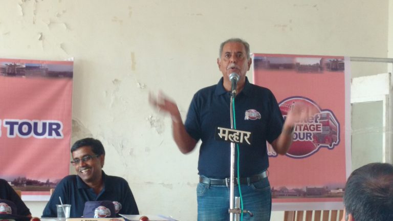 Yajurvindra Singh at the opening cermony of Cricket Heritage Tour