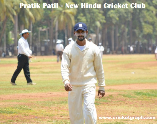 Pratik Patil New Hindu Cricket Club Team