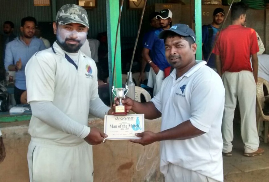 Alim Khan (Wipro Team) 101 runs in 53 balls