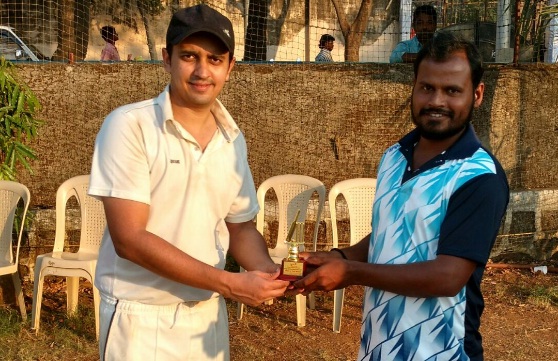 Janak Doshi (KSG Super Kings Team) 96 runs in 61 balls and 1 wkts
