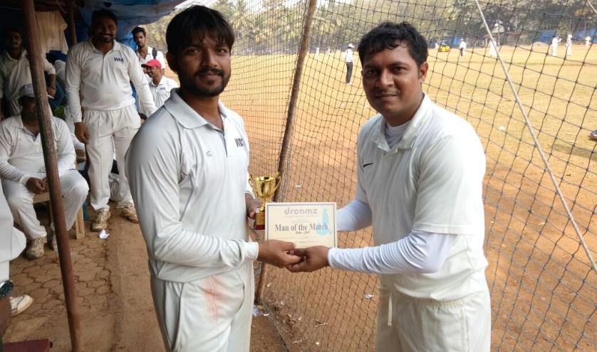 Dyansagar Patil (Left side - WNS Team) 31 runs in 24 balls and 5 wkts