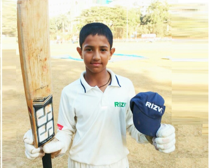 Owais Khan (Rizvi School U-14 Team) 139 Runs of just 116 balls