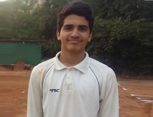 Vinayak Kunwar (Yashodham School Team under16) 120 runs and 5 wkts