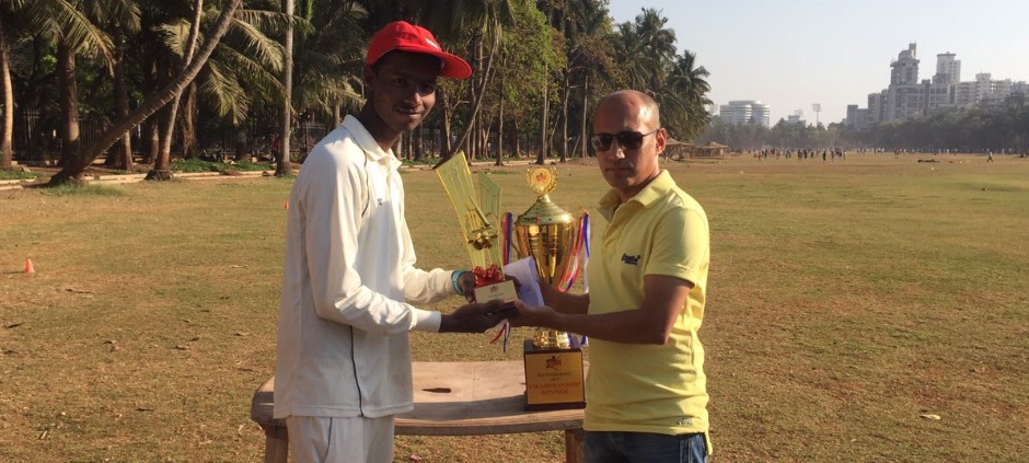 Aakash Patil (Rika Global Team) Man of the match & Best Batsman in the Tournament