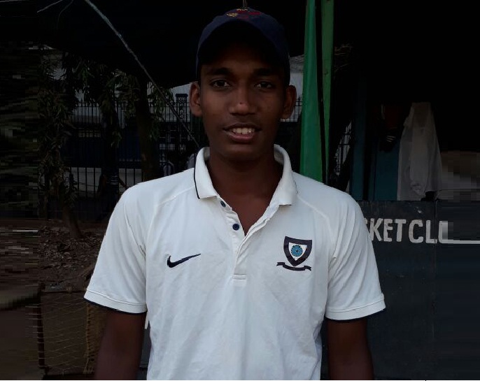 Atharva Ankolekar (Rizvi Junior College Team) 95 runs in 55 balls 11 fours and 2 sixes