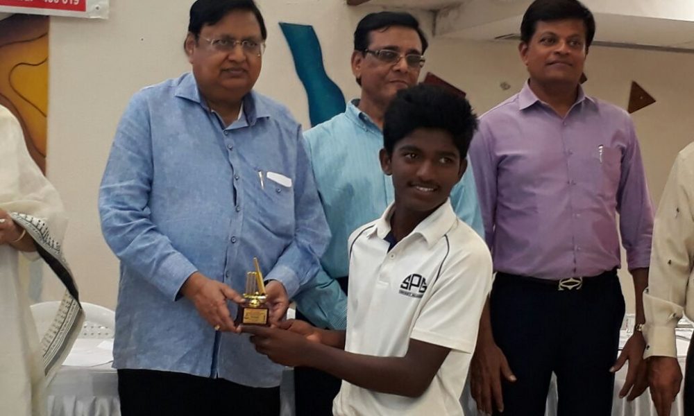 Vedant Murkar (Shardashram School Team) was awarded as man of d match in final