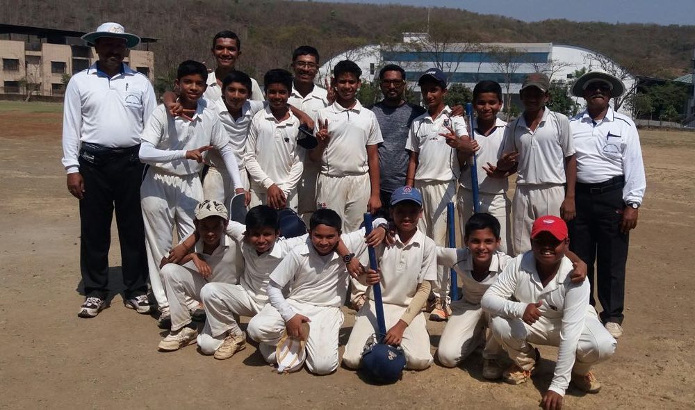 Ghantali Inter School Under 14 Cricket Tournament in Thane Winner Team - KC Gandhi School Under 14 Team