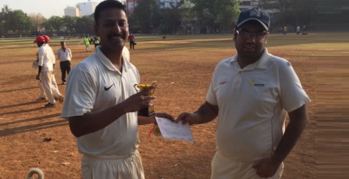 Manish Ambavane (Welspun Team) 74 runs in 54 balls in 10 fours and 1 six