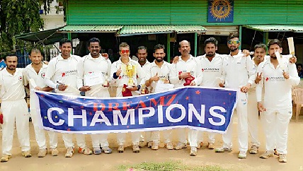 Datamatics beats Common Man India (C.M.I) In the Finals of the Dreamz Corporate T20 cup