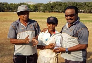 Left-arm spinner Tejas Rajput from DVCA impresses with the ball in the U-13 IDBI Federal Cup