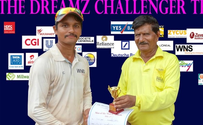 Mandar Garude’s all-round perfomance helps WNS win the finals of the Dreamz Challenger Trophy (Plate C)