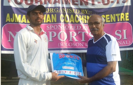 Rishipal’s 61ball 106 falls in vain while good batting by Ajmal Khan Cricket Coaching helps them win the semis of the 18th Manav Chopra u-19 Memorial cricket tournament