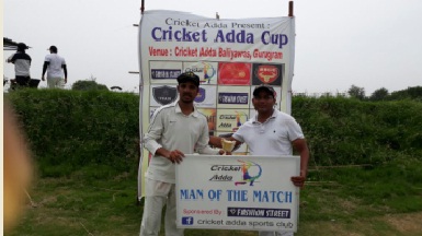 Jatin Kukreja’s quick 31 and a wkt helps team P4C defeat Brave Hearts in the Cricket Adda T20 Cup 2017