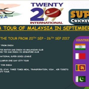 SAG India Tour of Malaysia 2017