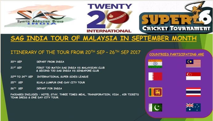 SAG India Tour of Malaysia 2017