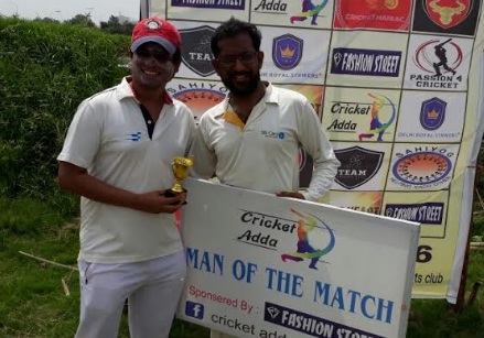 Abhishek’s 4-fer helps Delhi Royal Strikers win in the Cricket Adda Cup 2017