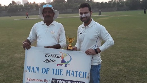 Sumit’s 20ball 41 and Faiz’s tight bowling helps Cricket Maniac win over SSCC in the Cricket Adda Cup T20 Cup 2017