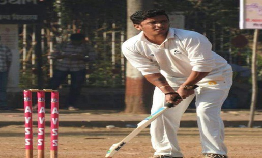 Middle order bat Prathamesh Pawar hits a fiery ton vs National CC in the Kanga League 2017