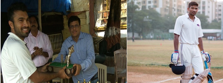 Alpesh Ramjani and Aditya Dhumal display their batting prowess vs Dadar Union in the Police Shield Tournament