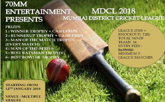 Mumbai District Cricket League 2018
