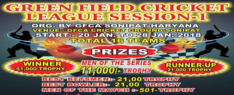 Green Field Cricket League Season 1 Delhi