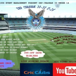 ZEP CHASHAK 30-30 U-14 TOURNAMENT 2018 PUNE