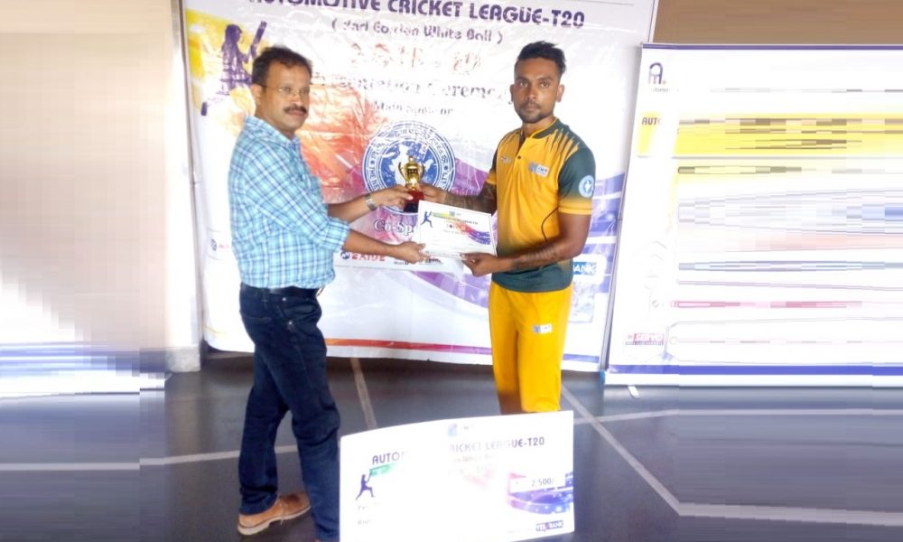 Shrideep Mangela from Route Mobile Team Man of the Match 58 runs in 29 balls 11 Fours and 1 Sixes against IDFC Bank Team