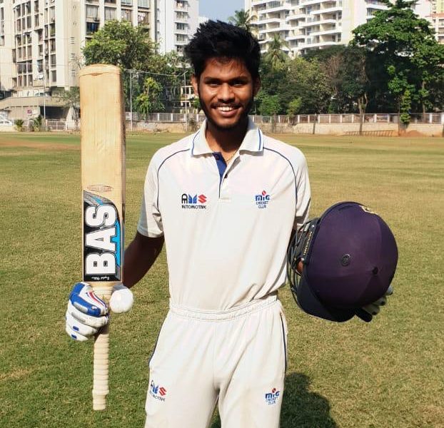 Srujan Athawale from Rizvi College Score 91 runs against RA Podar College Team