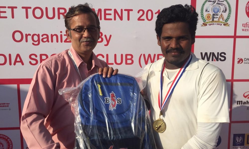 Man of the Match - Vijay Chinnamuthu From Ordance factory Team took 5 Wkts