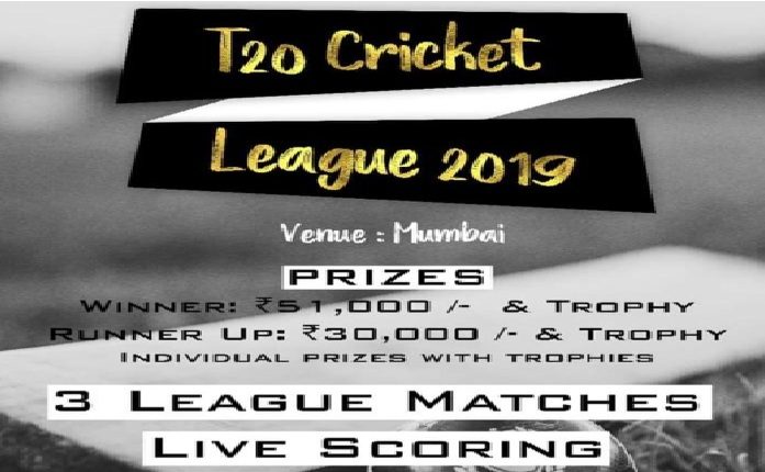 T - 20 Cricket League 2019 Mumbai