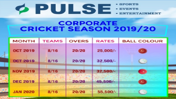 PULSE CORPORATE CRICKET SEASON 2019-20 MUMBAI