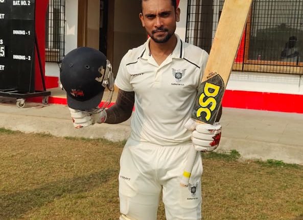 shrideep mangela scored 100 runs in Police Shield Tournament 2021