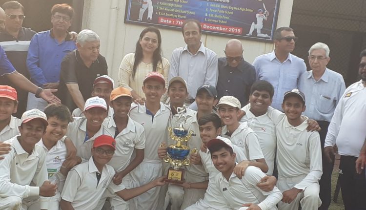 Swadhyay Bhavan wins the Ghatkopar Jolly Gymkhana’s MCA Interschool Tournament’19