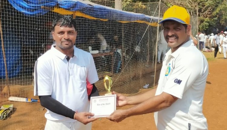 The Dreamz trophy T20 -2019-20 cricket tournament - Man of the match - Ashish Dhanmeher from Best Seller Team score 104 runs in 49 balls (10 fours and 7 Sixes)