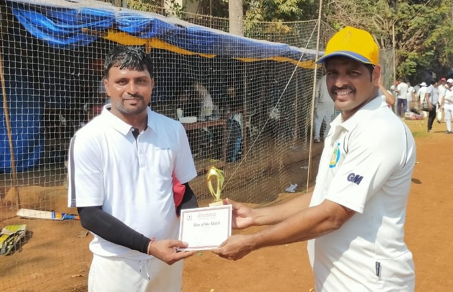 The Dreamz trophy T20 -2019-20 cricket tournament - Man of the match - Ashish Dhanmeher from Best Seller Team score 104 runs in 49 balls (10 fours and 7 Sixes)