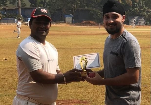 Man of the match - Kawaldeep Singh from Flavour Pot Food Team took 5 Wkts against CEX Team in The Dreamz Trophy T20 - Corporate Cricket Tournament 2019--20