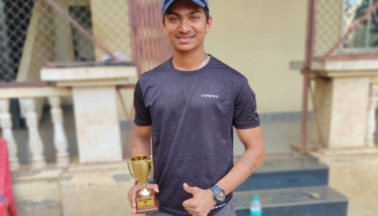 Man of the match - Manan Zatakia from Arero Rocks Team Score 69 runs in 39 balls (6 Fours and 5 Sixes)