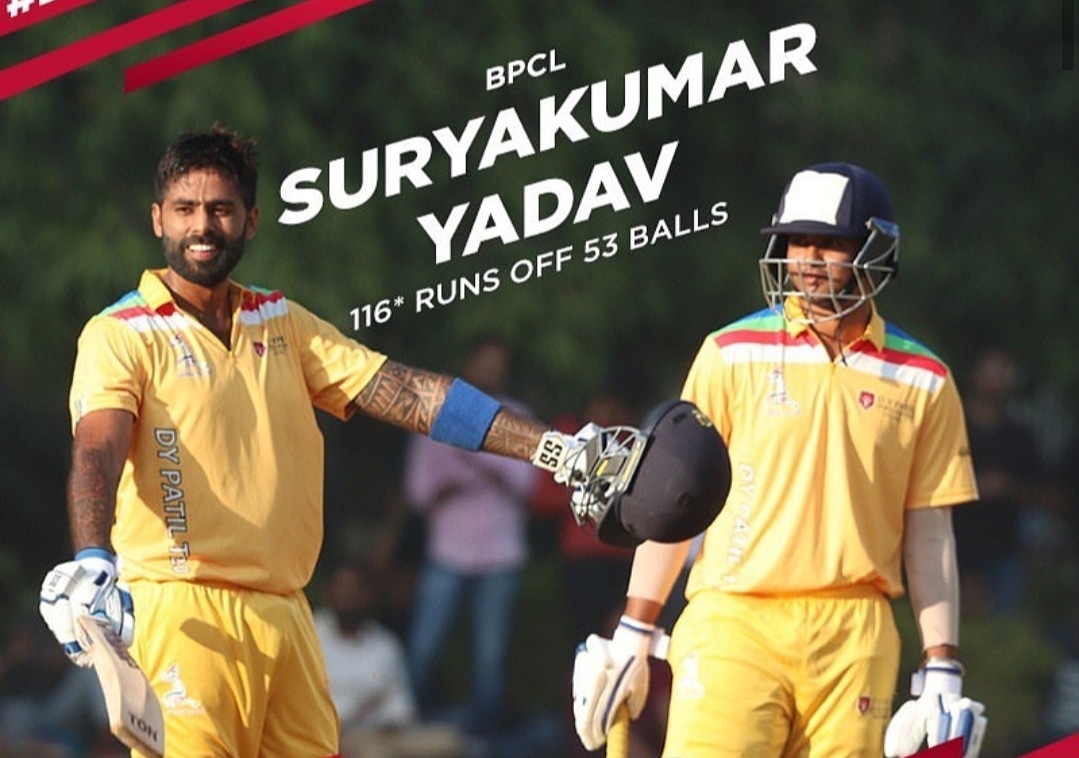 BPCL fetches a win on the back of Suryakumar’s maiden T20 ton in the DY