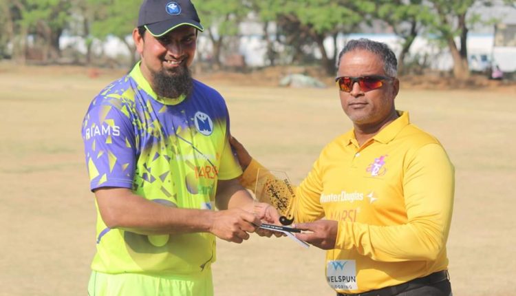Huzefa Mehsaniya man of the match