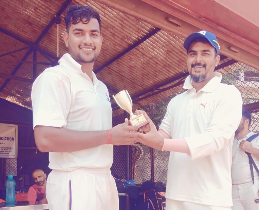 Man of the match - Jitesh Raut From Rising Vision Team Score 70 runs in 50 balls (11 Fours and 1 Six) against Digital Broadcast Team in Jolly Friend Sports Premier League 2019-20