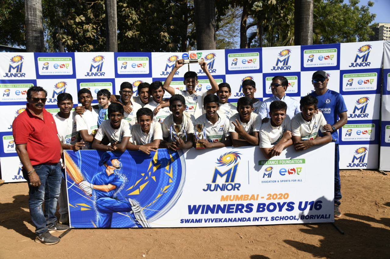 SVIS-MUMBAI U-16 Boys Winners