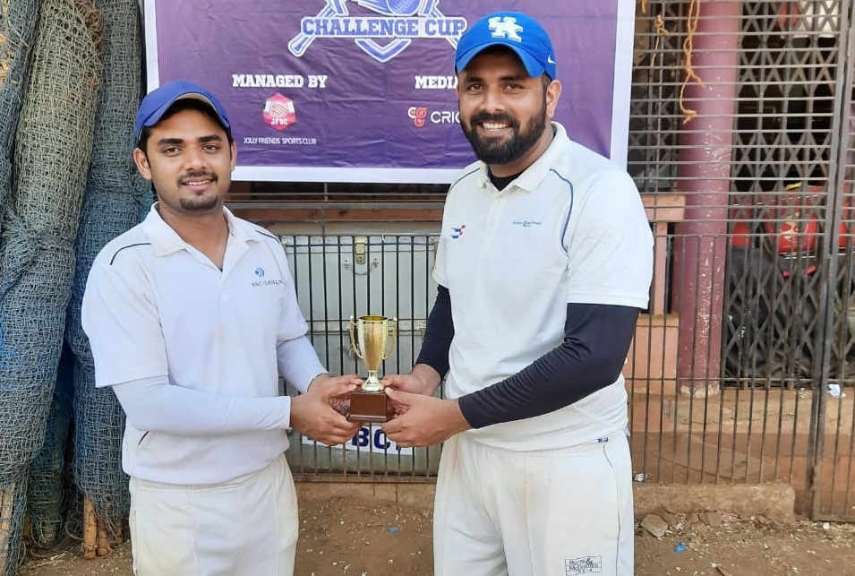 Man of the Match - Bhupen Samant from Burns & McDonnell India Team 45 runs in 29 balls and took 2 Wkts against SNCL in JFSC Burns & McDonnell Premier League 2020