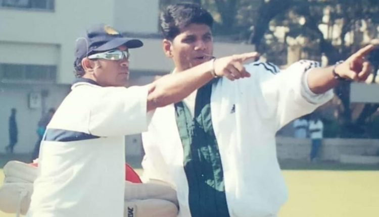 Satish Samant and Sachin Tendulkar