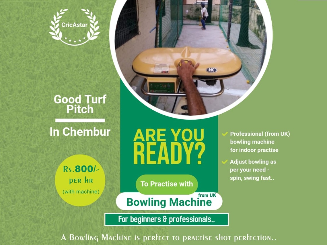 CricAstar Idooor Nets With Bowling Machine, chembur Mumbai