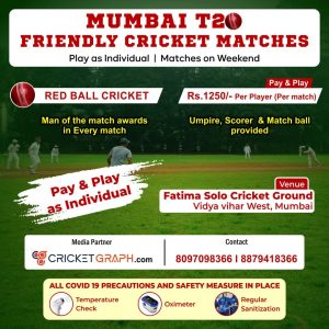 Mumbai T 20 Friendly Cricket Matches (Weekend)