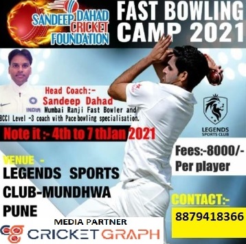 Fast Bowling Cricket Camp